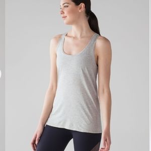 Love Gray Racerback Tank